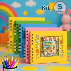Livro Para Colorir 50 Folhas Criatividade Educativa Diversão Desenhos Capa Dura Brilhante Desenho