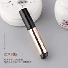 Escova labial de Silicone de cabeça redonda com tampa Anti-poeira pincel de máscara labial batom pincel de corretivo de