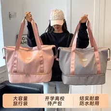 Bolsa de viagem grande capacidade feminina carrinho grande portátil viagem de negócios portátil esperando por produção s