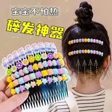 Crianças bonito pente de cabelo quebrado meninas novo estilo verão dos desenhos animados grampo de cabelo quebrado arran