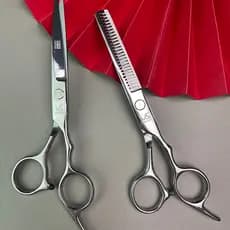 Tesoura de cabeleireiro de aço de alta qualidade, tesoura profissional para corte de cabelo, tesoura plana para dentes,