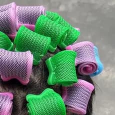 Loja de cabeleireiro textura dedicada perm volta textura masculino perm caracol rolo automaticamente rolo barra Curling