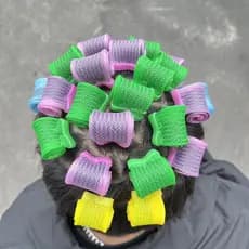 Textura perm volta textura masculino perm caracol rolo automaticamente barra de rolo curling ferro gancho curling ferram