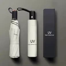 Guarda-sol Uv dobrável chuva ou chuva guarda-sol guarda-chuva guarda-sol engrossado à prova de vento grande ultravioleta