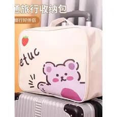 Saco de armazenamento de viagem dos desenhos animados portátil à prova dwaterproof água portátil saco de armazenamento d