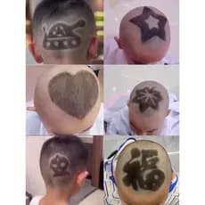 Crianças corte de cabelo estilo ferramenta útil molde bebê penteado escultura próprio modelo de corte Tik Tok mesmo esti