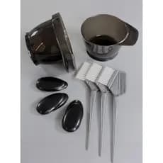 Conjunto de ferramentas de tingimento de cabelo Tigela de creme de tingimento de cabelo Pente de tingimento de cabelo Es