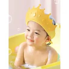 Touca de shampoo para bebês, à prova d'água, proteção para os ouvidos, shampoo infantil, ferramenta útil, touca de banho