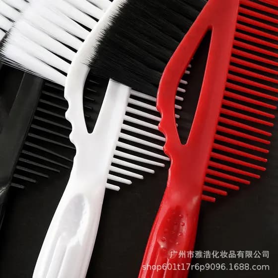 Pente de óleo cozido escova de tingimento de cabelo ferramenta pente escova de tingimento de cabelo cabelo macio cabelei