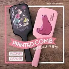 Almofada de ar pente feminino estilo influenciador doméstico Curling pente Airbag pente portátil imprensa suave pente de