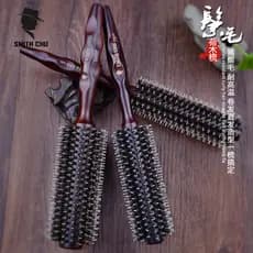 Pente de cerdas doméstico fivela interna sopro de cabelo reto cabeleireiro curling pente estilo pente cilíndrico rolamen