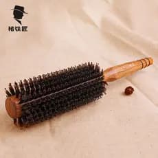 Chu ferreiro cerdas pente de cabelo encaracolado pente de madeira maciça sopro cabelo liso pêra flor salão de beleza est
