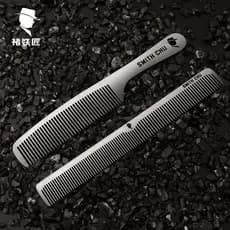 Pente de aço inoxidável para barbeiro, pente dedicado para salão de beleza, pente de maçã, pente de Metal para corte de