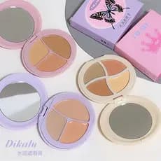 DIKALU três cores quatro cores corretivo paleta corretivo capa tatuagens manchas fundação Facial marcas de Acne iluminar