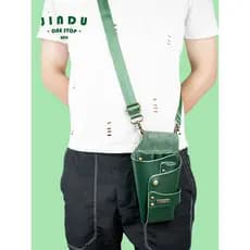 Bolsa de tesoura de cabeleireiro, bolsa de ombro dedicada para barbearia, bolsa de cintura mensageiro, moda moderna, est