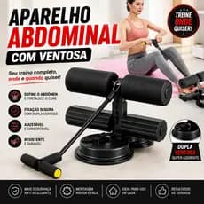 Aparelho Abdominal com Ventosa Sit Up Treino em Casa Fitness Academia