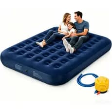 STARMEGA Kit Colchao Inflavel Casal ou Solteiro de Ar Suporta 1000kg + Bomba de Ar