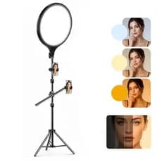 Lâmpada multifuncional projetada especialmente para fotografia, selfies e gravação de vídeos, ideal para uso doméstico