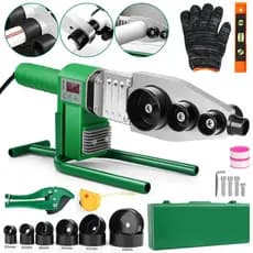kit 17 Máquina Termofusora Profissional 20-63mm Controle Térmico Solda Tubo Sem Vazamento para Obra e Residência