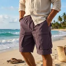 Bermuda Cargo Slim Fit Masculino Premium: Conforto e Estilo para o Verão