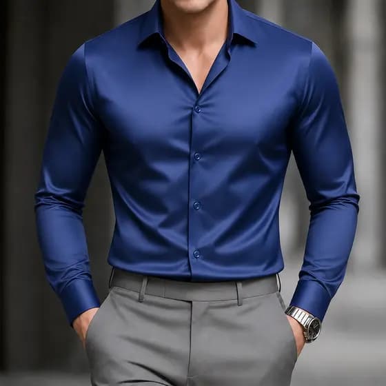 Camisa Social Masculina Slim Fit  Não Amassa | Elegante | Trabalho