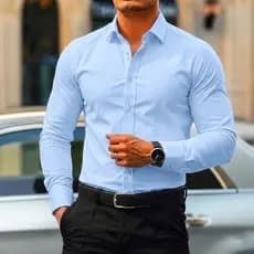 Camisa Social Masculina Manga Comprida  De Boa Qualidade Slim Fit Microelasticidade