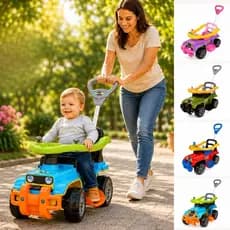 Carrinho Infantil de Passeio C/ Empurrador Jip Jip Spider, Militar, Colorido, Menina, Menino Escolha