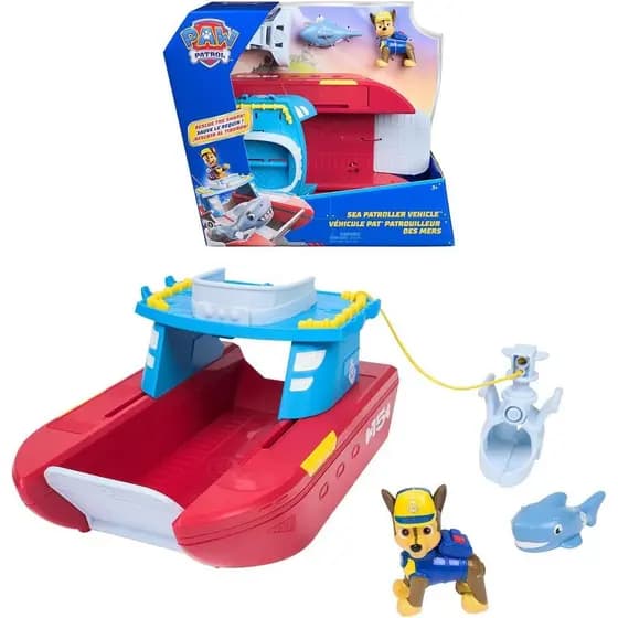 Barco da Patrulha Canina, Barco Patrulha Maritima, Original Sunny, Barco de Brinquedo