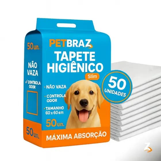 Tapete Higiênico Descartável para Cachorro Unidades 60x60 cm - Fralda Pet Xixi Cão Pequeno Médio