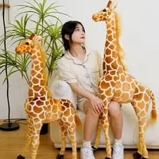 Novo gigante girafa pelúcia brinquedos bonito recheado animal macio girafa boneca presente de crianças brinquedo