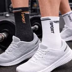 Kit 12 Pares Meia Esportiva Algodão Masculina Cano Longo Cores Variadas Tamanho Unico