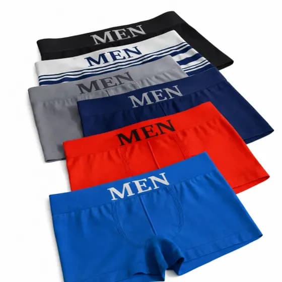 Kit 6 Cuecas renove suas cuecas box Boxers Masculina sem costura confortavel