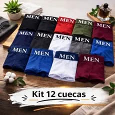 Kit 12 Cuecas Masculinas Box Boxer Premium Confort PremiumAjuste Perfeito