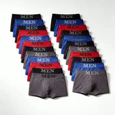Kit com 24 cuecas Masculinas box  Boxer Confort Premium - Kit com 6 Kit com 12 ou Kit com 24