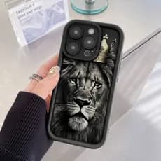 Capinha para POCO F3 REDMI 10C 12 13C 9A NOTE 11 PRO Nova Capa de silicone de leão moderna e legal de anime