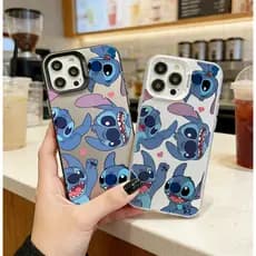 Capinha POCO F3 REDMI 10C 12 13C 9A NOTE 11 PRO Capa de celular IMD Cute STITCH à prova de quedas e choques