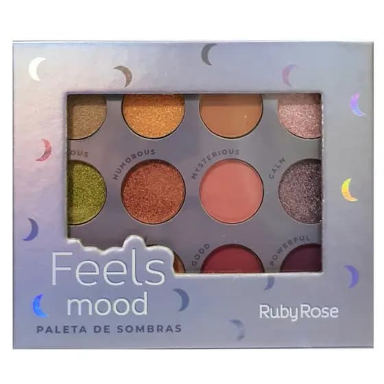 Paleta de Sombras Feels Mood - HB108 - Ruby Rose