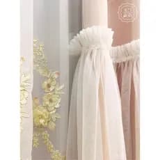 Katin romântico estilo princesa pano francês gaze cortina integrada Blackout rosa entretela quarto filha cortina de quar