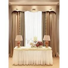Cortinas Blackout americanas de luxo com luz de veludo francês