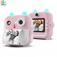 Câmera De Impressão Instantânea Para Crianças Vídeo Fotografia Digital Fotográfica Toy Mini Impressora Térmica Boy Girls