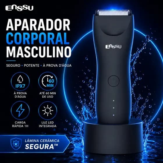 Máquina De Cortar Cabelo Barbeador Eletrico Kit Aparador De Pelos Peito Shaver Depilado Masculino