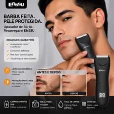 Aparador De Pelos Máquina De Cortar Cabelo Barbeador Elétrico Depilação Da Região Íntima Holofote LED