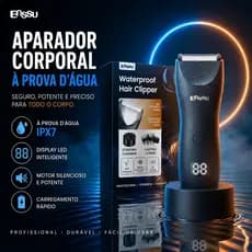 Máquina De Cortar Cabelo Barbeador Eletrico Kit Aparador De Pelos Peito Shaver Depilado Masculino
