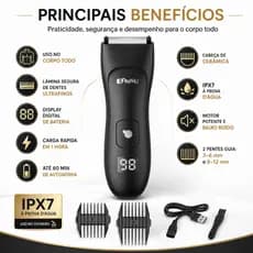 Aparador De Pelos Masculino Máquina De Cortar Cabelo Depilação Barbeador eletrico Intimo Depilador