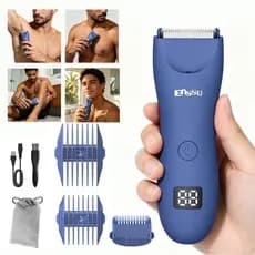 Aparador De Pelos Máquina De Cortar Cabelo Barbeador Elétrico Depilação Da Região Íntima Holofote LED