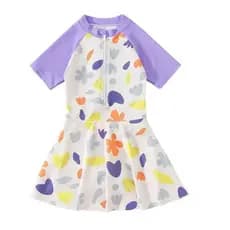 Maiô protetor solar infantil, peça única, médio, grande, infantil, estilo doce de uma peça