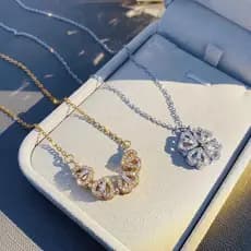 Mais um usar colar de trevo de quatro folhas feminino ins nicho luz luxo clavícula corrente jóias