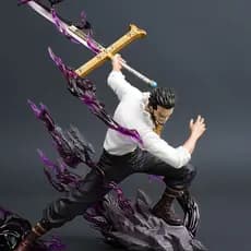 Figura pirata pintada em Tian hawkeye Mihawk Qiwuhai mercadoria decoração de mesa hawkeye Anime figura modelo