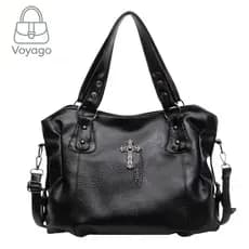 [Novo estilo moderno] Bolsa de ombro feminina de alta qualidade, simples, elegante, leve, grande capacidade, viagens, ne