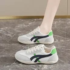 [Novo estilo moderno] Calçados esportivos casuais femininos de sola grossa malha aumentada respirável All-Match sapatos